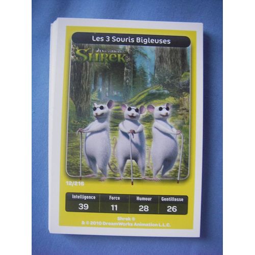 Shrek : Les 3 Souris Bigleuses N°12 - Collection Dreamworks - Carrefour