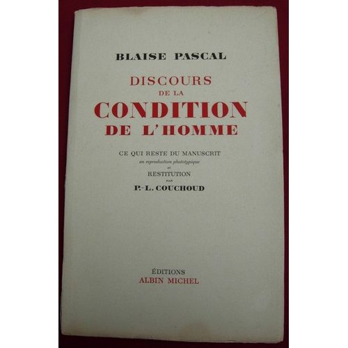 Discours De La Condition De L'homme