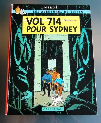 Vol 714 Pour Sydney - Les Aventures De Tintin. Quatrième Plat B37 / Dos Imprimé - 1968.