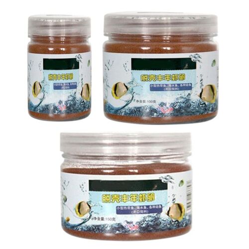 Oeufs De Crevettes Pour Petits Poissons, 50/100/150g, Saucière, Artemia, Forêts, Alimentation Saine De L'océan, Aliments Pour Jeunes Poissons