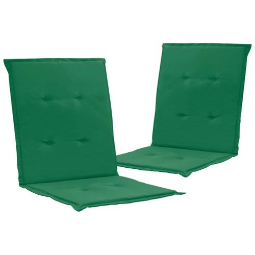 Coussins De Chaise De Jardin 2 Pcs Vert 100 X 50 X 3 Cm