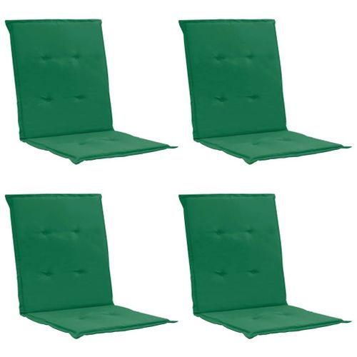 Coussins De Chaise De Jardin 4 Pcs Vert 100 X 50 X 3 Cm