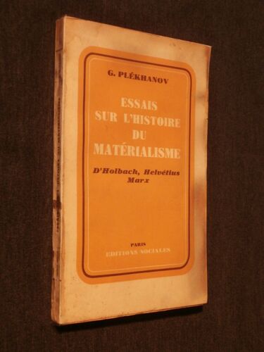 Essais Sur L'histoire Du Matérialisme