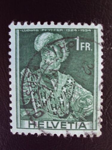Suisse...Helvetia 1fr De 1941..Ludwig Pfyffer 1524-1594..Oblitéré