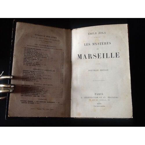 Les Mystères De Marseille (Roman) [Rare Édition De 1884]