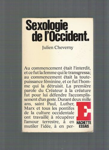 Sexologie De L'occident