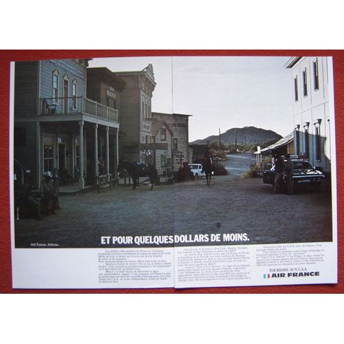 Publicité Papier - Compagnie Aérienne Air France De 1973