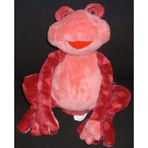 Grenouille Doudou Rose Rouge Bordeaux À Pois Tcf Tout Compte Fait 27cm