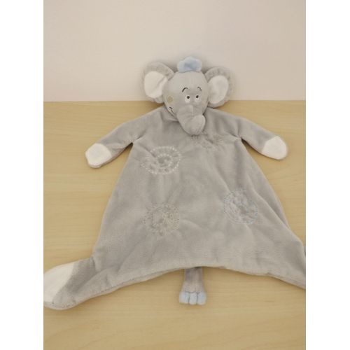 Doudou Éléphant Gris Spirales Kimbaloo