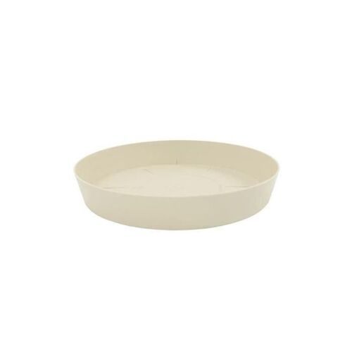 PLASTIKEN Plateau pour Pot a fleurs 20 Cm Collection TES - Ecru
