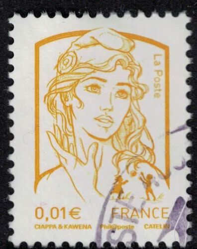 France 2013 Oblitéré Rond Used Marianne Ciappa Et Kawena 0,01 Euro Y&t 4763 Su