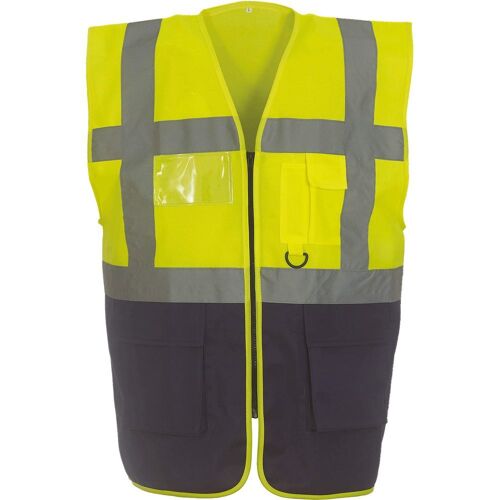 Gilet multifonction haute visibilité Yoko Jaune / Marine L
