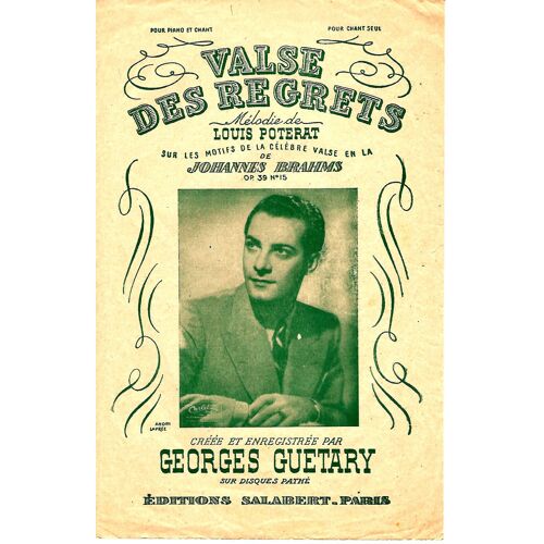 Valse Des Regrets. G Guétary. A 82