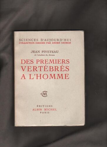 Des Premiers Vertebres A L'homme