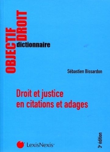 Droit Et Justice En Citations Et Adages