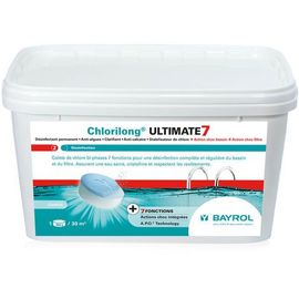 Galets de chlore 2 en 1 lent et rapide BAYROL Chlorilong Ultimate 7 4,8kg