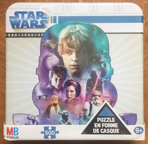 Puzzle Star Wars En Forme De Casque, MB 500 Pièces, Lucas, Film