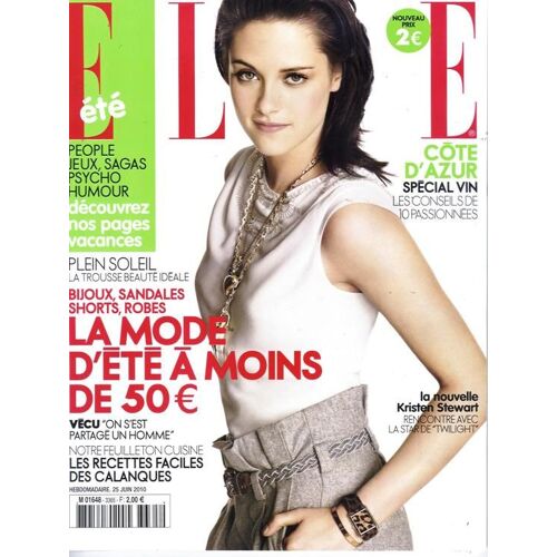 Elle N° 3365 : Stewart 6p/ Di Donato 10p/ Grondin 2p/ Recettes Calanques 6p/ Bettencourt 4p/ Amalric 1p/ Bundchen 1p/ Jagger 1p