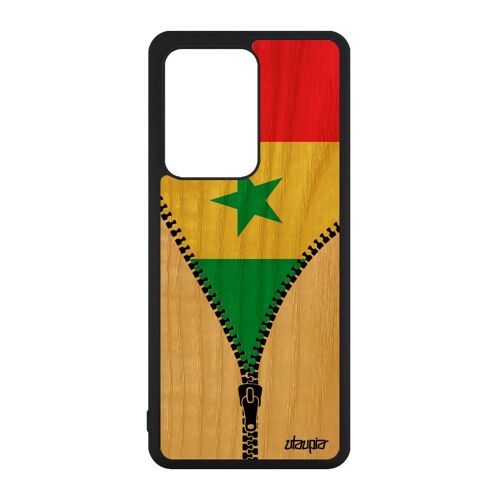 Coque Drapeau Senegal Senegalais Pour Samsung S20 Ultra En Bois Silicone Portable Can Smartphone Telephone Coupe Du Monde Jo Galaxy