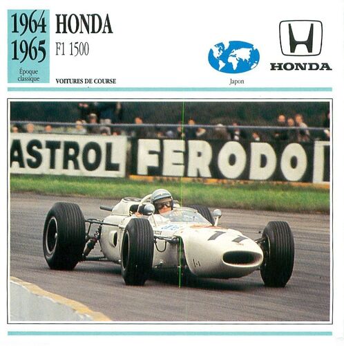 Fiche Atlas Voiture Honda F1 1500