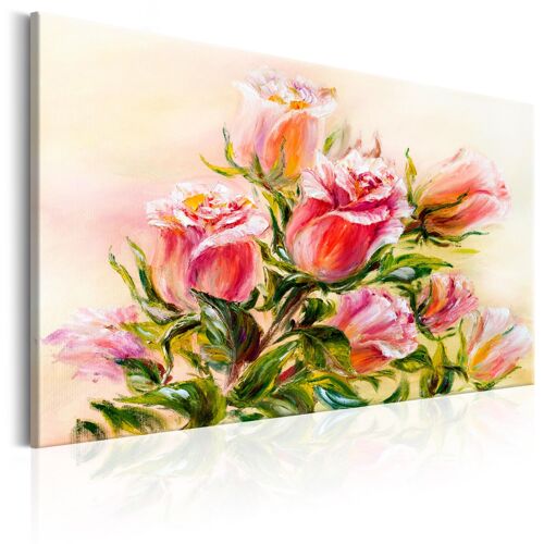 Tableau Fleurs Wonderful Roses 120 x 80 cm