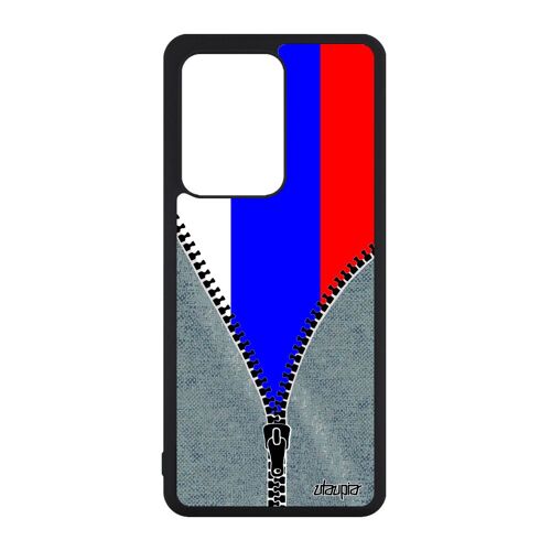 Coque Pour Samsung Galaxy S20 Ultra En Silicone Drapeau Russie Russe Housse De Protection Euro Jeans Mobile Alu Foot Jeux Olympiques