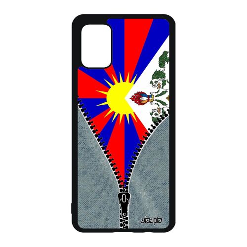 Coque En Silicone A51 Drapeau Tibet Tibetain Asie Telephone Bouddhisme Jeans 4g Zen Bouddha Portable Etui Samsung Galaxy