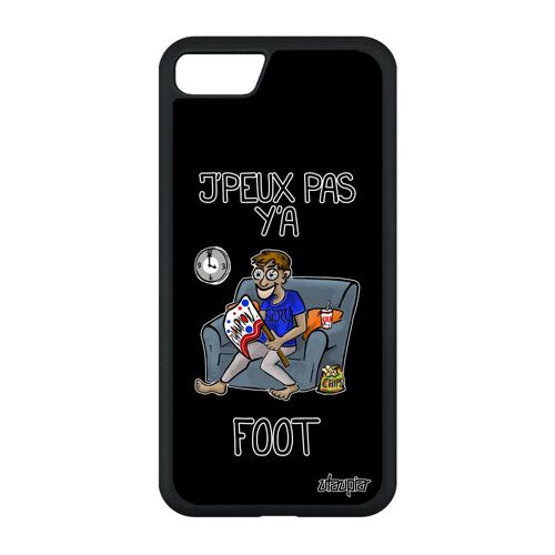 Coque Silicone J'peux Pas Y'a Foot Iphone Se 2022 Humour Bd Jpeux Noir Rigide Je Supporter Unique Drole Case Humoristique Alu