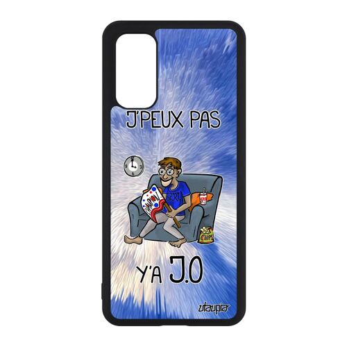 Coque rigide pour S20 silicone j'peux pas y'a JO dessin case je athletisme bleu original jpeux texte caoutchouc Samsung galaxy