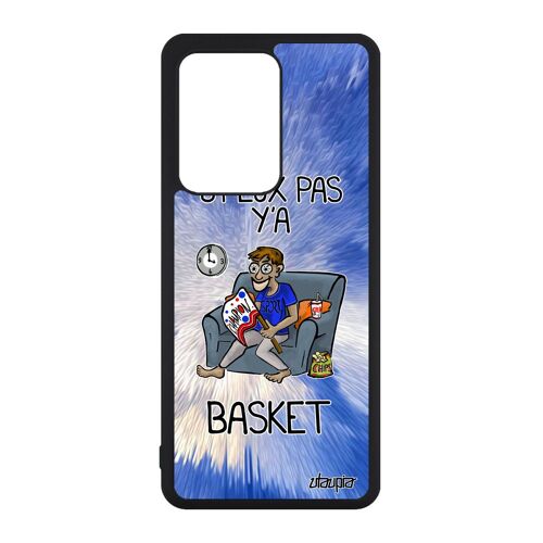 Coque Samsung S20 Ultra Silicone J'peux Pas Y'a Basket Supporter Texte Dessin Humour Antichoc Drole Original Personnalisé Je Galaxy