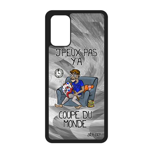 Coque pour Samsung Galaxy S20+ Plus silicone j'peux pas y'a coupe du monde basket bande dessinée case caoutchouc jpeux hand gris je
