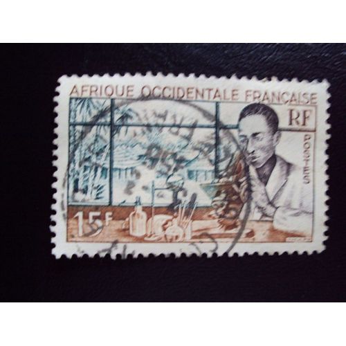 Afrique Occidentale Française..Chercheur Au Microscope.. Oblitéré