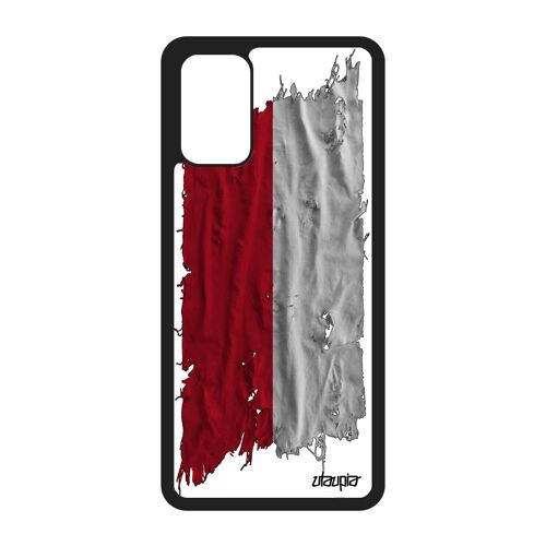 Coque S20+ Plus En Silicone Drapeau Monaco Monegasque De Protection Mobile Foot Basket Original Etui Football Souple Samsung Galaxy