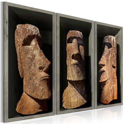 Tableau Tableau stylisé Moai (Easter Island) 120 x 80 cm