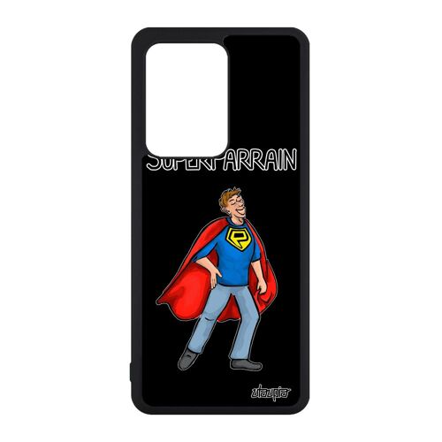 Coque Silicone Super Parrain S20 Ultra Enfant Drole Bd De Protection Heros Souple Humoristique Personnalisé Telephone Samsung Galaxy