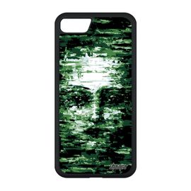 Coque Iphone Se 2020 Silicone Portrait Pas Cher Peinture Smartphone Illusion Artistique Vert Telephone Etui Case Artisanal Art