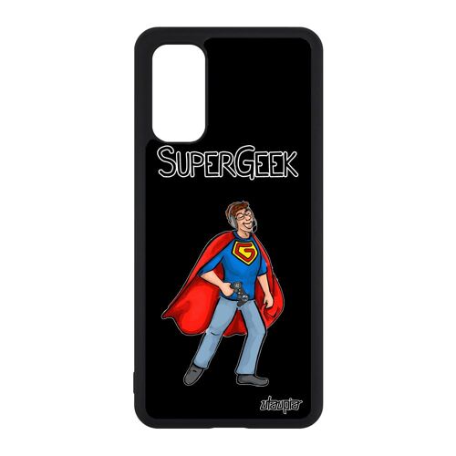 Coque Samsung S20 silicone super geek gamer metal pas cher console play humour bd noir jeux video comics case heros antichoc galaxy