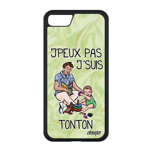 Coque Iphone Se 2022 Silicone J'peux Pas J'suis Tonton Drole Naissance Fille De Protection Humour Famille Comique Je Pas Cher