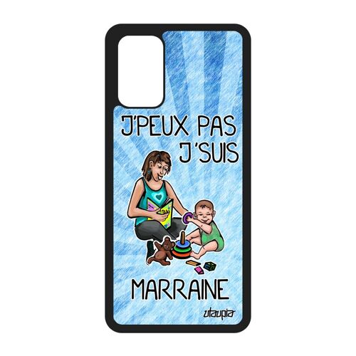 Coque J'peux Pas J'suis Marraine Samsung S20+ Plus Silicone Texte Je Enfant Cadeau D'anniversaire Humoristique Unique Jpeux Galaxy