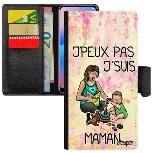 Coque De Protection Iphone 12 / 12 Pro Rabat J'peux Pas J'suis Maman Mobile Mere Humour Etui Parent Violet Dessin Motif Jpeux