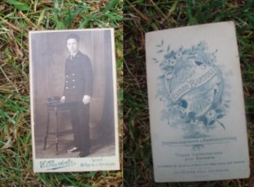 Photographie Ancienne Elisée Bartoli Portrait Jeune Homme