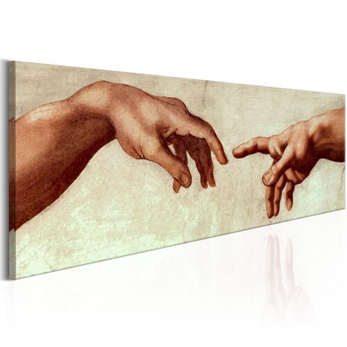Tableau Peinture religieuse God's Finger 135 x 45 cm