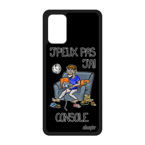 Coque Samsung S20+ Plus silicone j'peux pas j'ai console je play drole portable gamer noir mobile bd jpeux de made in France galaxy
