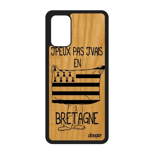 Coque Silicone J'peux Pas J'vais En Bretagne Samsung Galaxy S20+ Plus Bois Telephone Drapeau Breton Motif Foot Football 4g Region De