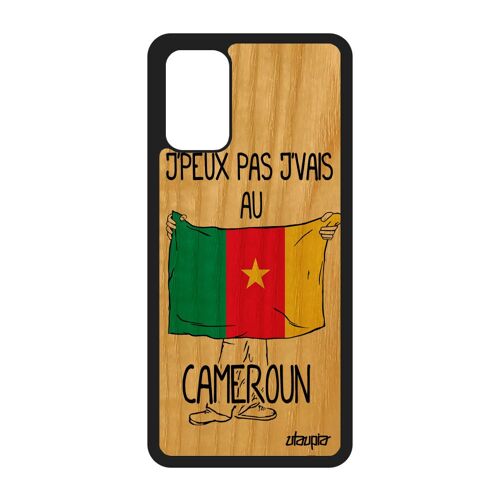 Coque J'peux Pas J'vais Au Cameroun Samsung S20+ Plus Bois Silicone Coupe Du Monde Humour Jeux Olympiques Telephone Foot 4g Galaxy