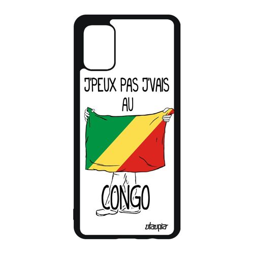Coque Silicone Galaxy A51 J'peux Pas J'vais Au Congo Football Brazzaville Republique Du 4g Basket Etui Can De Made In France Samsung