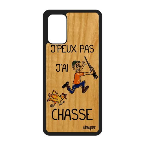 Coque Bois Silicone Pour S20+ Plus Humour J'peux Pas J'ai Chasse Bande Dessinée Case Telephone Housse Texte Chasseur Samsung Galaxy