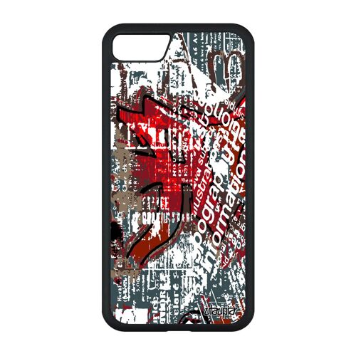 Coque Street Art De Protection Pour Iphone Se 2022 Silicone Coloré Marron Tag Texture Peinture Solide Housse Tagué Bumper
