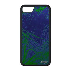 Coque silicone iPhone SE 2020 océan nature antichoc plongée souple mer violet 4G plantes marines dessin design algues de
