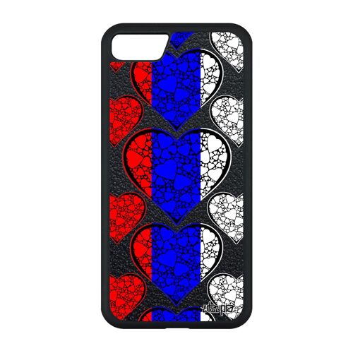 Coque Silicone Pour Iphone Se 2022 Drapeau Russie Russe Telephone Euro Foot Smartphone Jeux Olympiques Dessin Coeur Basket Jo